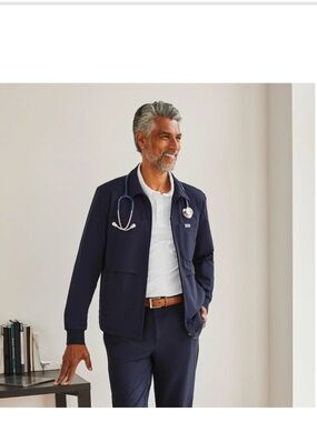 Navy FIGSPRO™ Lab Jacket